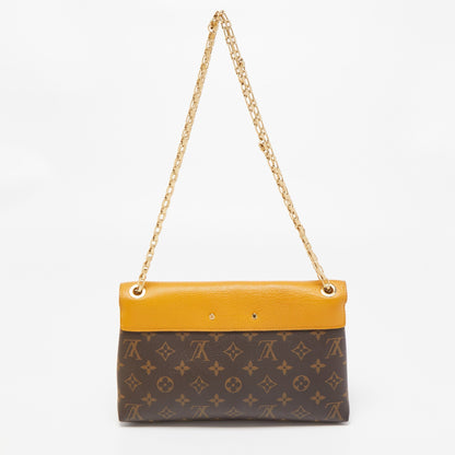 LOUIS VUITTON Safran Monogram Canvas Pallas Chain Bag