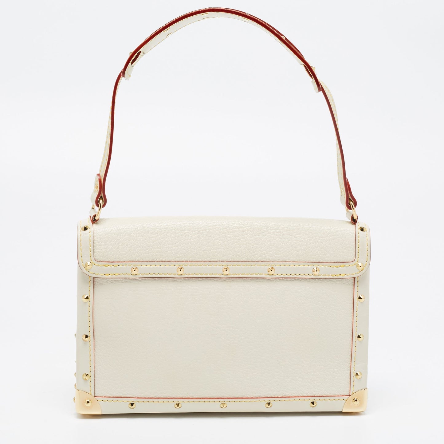 LOUIS VUITTON White Suhail Leather L'Aimable Bag