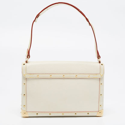 LOUIS VUITTON White Suhail Leather L'Aimable Bag