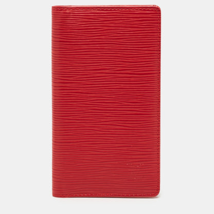 LOUIS VUITTON Red Epi Leather Pocket Organizer