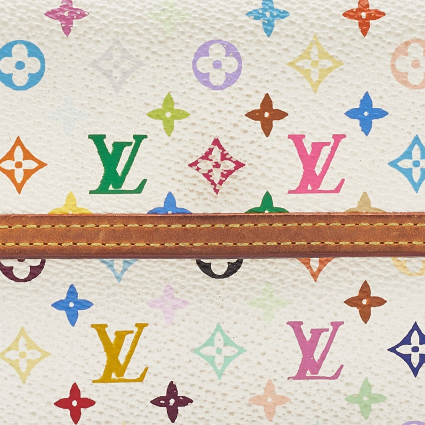 LOUIS VUITTON White Monogram Multicolored Canvas Porte Tresor International Wallet