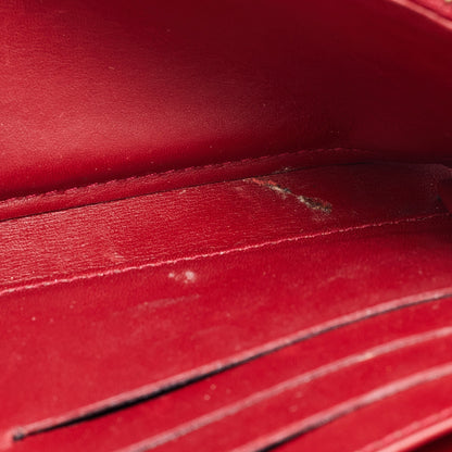 LOUIS VUITTON Pomme D'amour Monogram Vernis Sarah Wallet