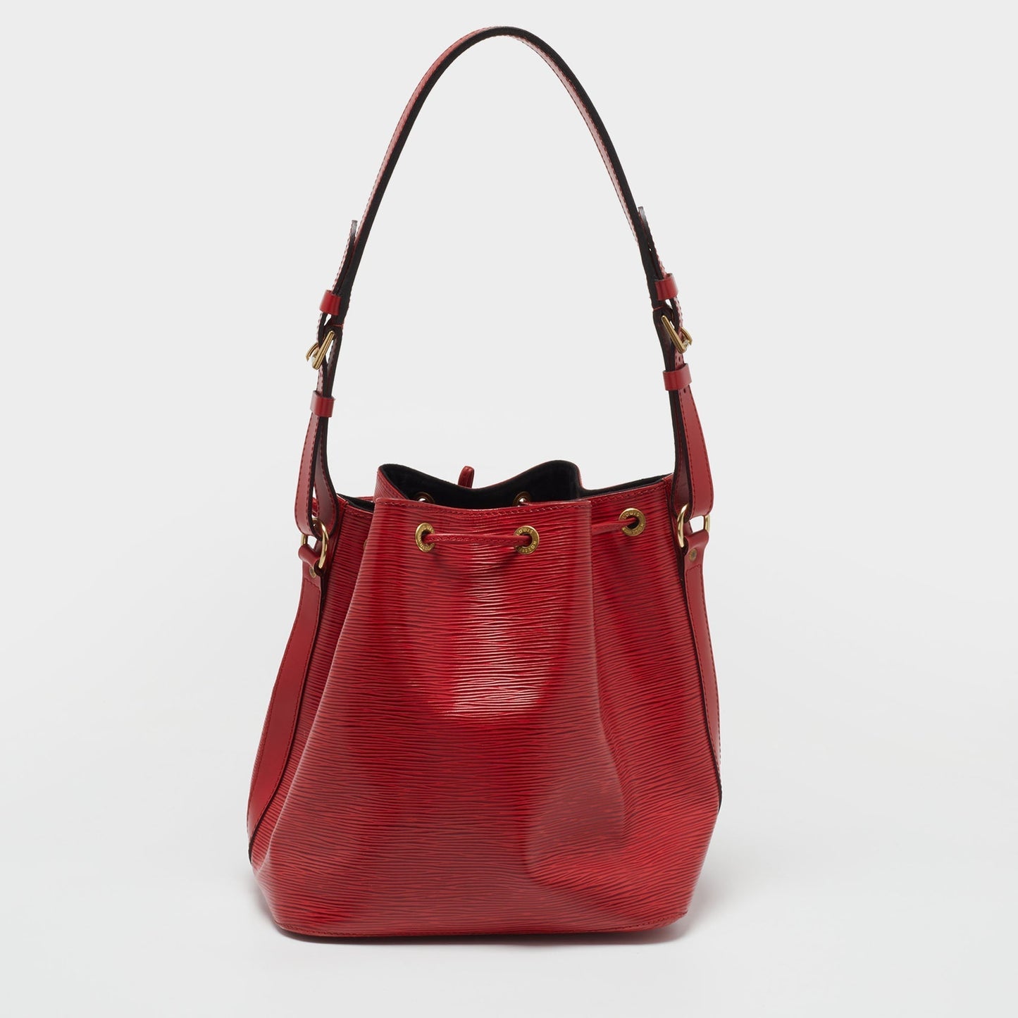 LOUIS VUITTON Red Epi Leather Petit Noe Bag