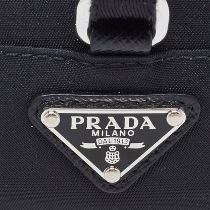 PRADA Black Nylon Airpods Pro Case with Adjustable Strap