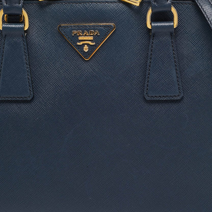 PRADA Navy Blue Saffiano Lux Leather Medium Promenade Bag