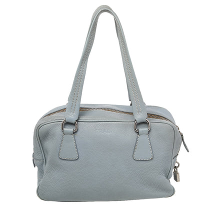 Prada Blue Leather Bauletto Satchel