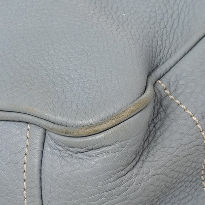 Prada Blue Leather Bauletto Satchel