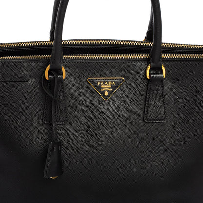 Prada Saffiano Lux Leather Large Double Zip Tote