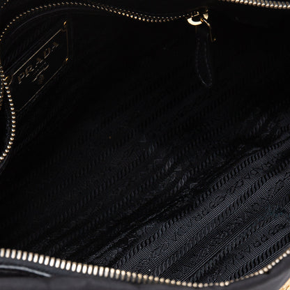 Prada Black Tessuto Nylon Satchel Bag