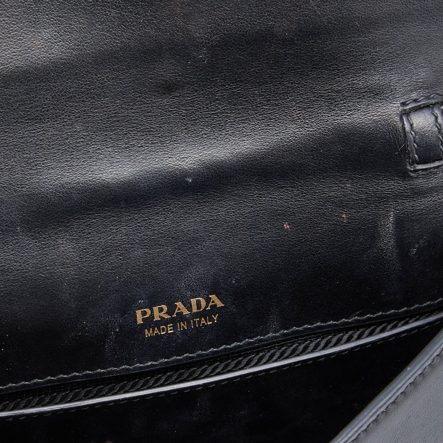 Prada Black Leather Cahier Belt Bag