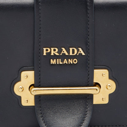 Prada Black Leather Cahier Belt Bag