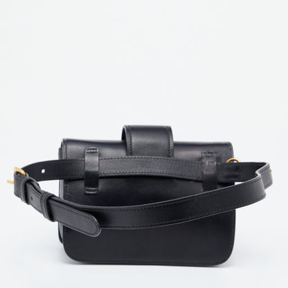 Prada Black Leather Cahier Belt Bag