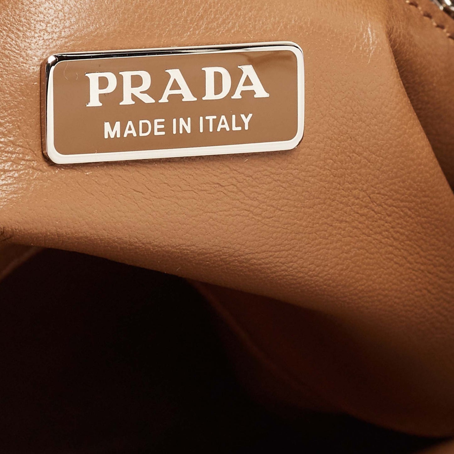 PRADA Brown Moon Padded Leather Re-edition 2002 Bag