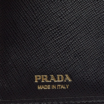 PRADA Black Saffiano Leather Bifold Wallet