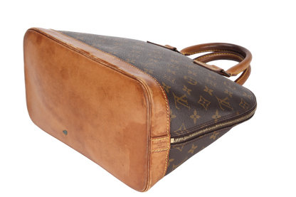 LOUIS VUITTON ALMA PM BROWN MONOGRAM CANVAS GOLD HARDWARE, NO STRAP & DUST COVER