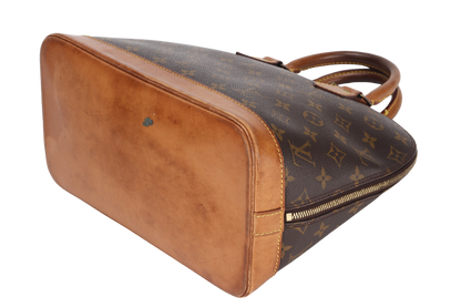 LOUIS VUITTON ALMA PM BROWN MONOGRAM CANVAS GOLD HARDWARE, NO STRAP & DUST COVER