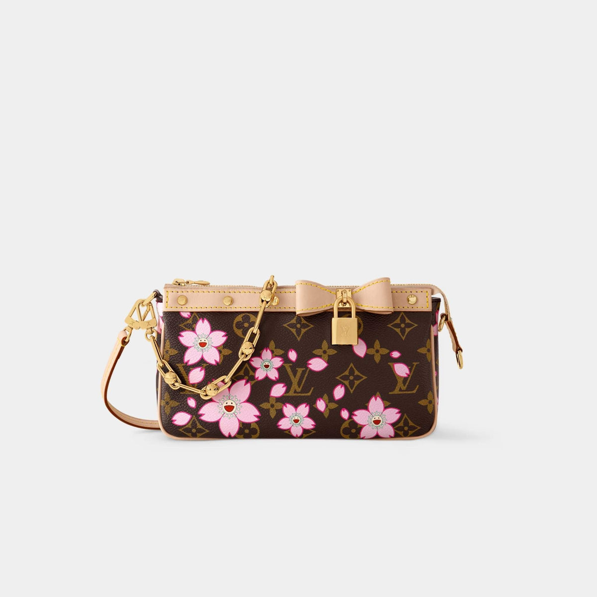 LV x TM Pochette Accessoires Monogram Cherry Blossom Handbag