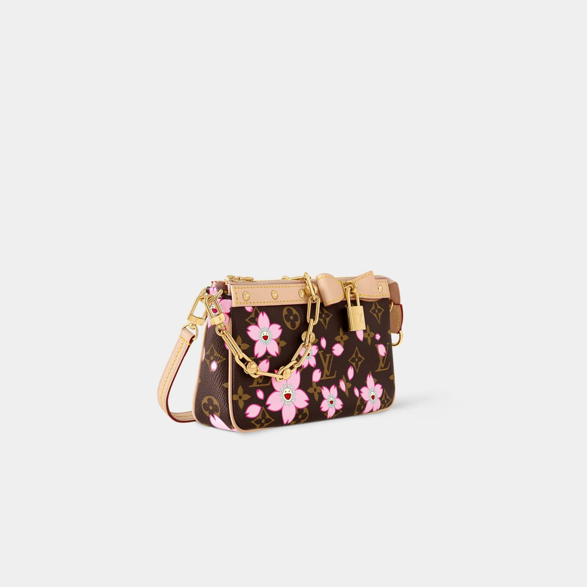 LV x TM Pochette Accessoires Monogram Cherry Blossom Handbag