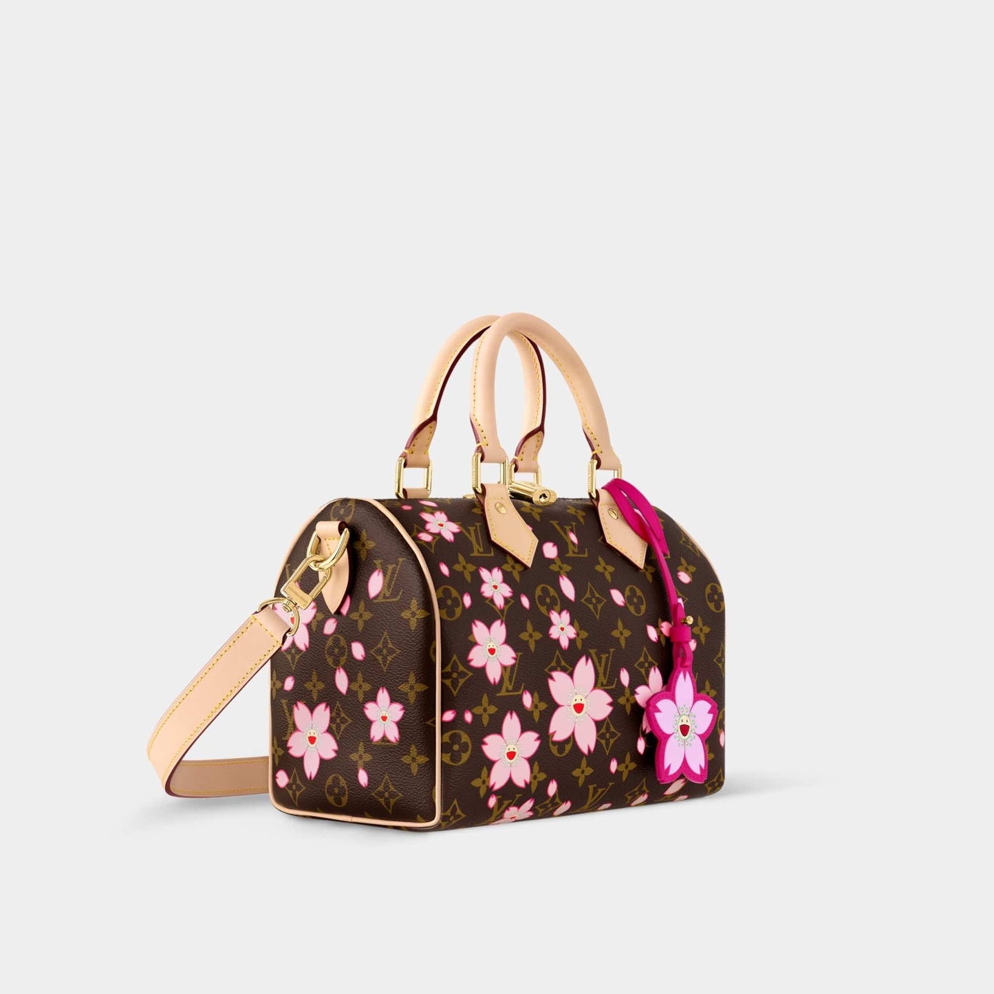 LV x TM Speedy Bandoulière 25 Monogram Cherry Blossom Motif
