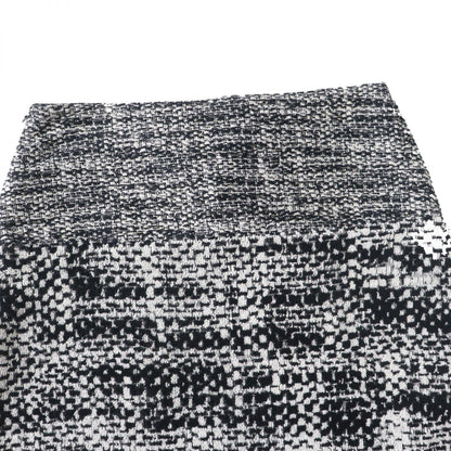Chanel Women's Trapezoid Skirt Black White Gold