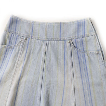 Chanel Denim Skirt, A-line, Made in Italy