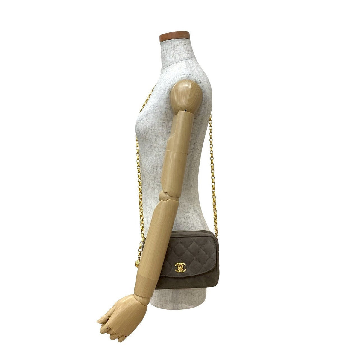 Chanel Matelasse Suede Shoulder Bag