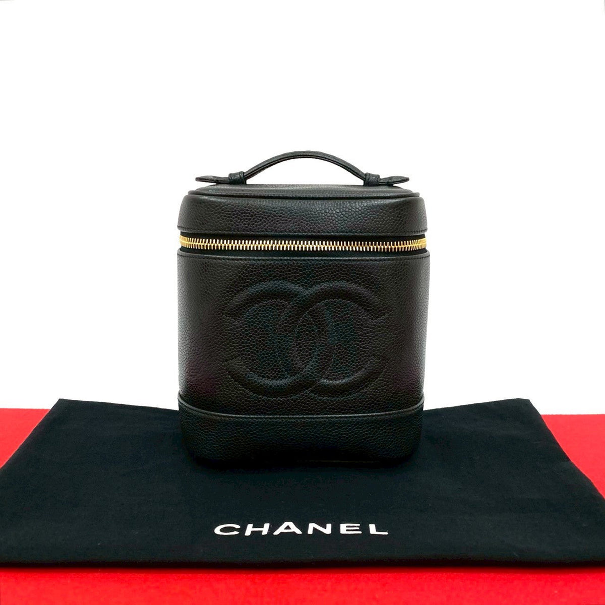 Chanel Coco Mark Caviar Skin Handbag