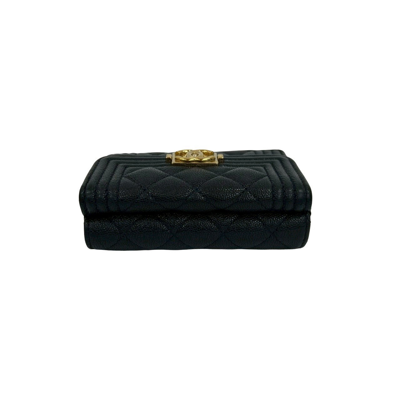 Chanel Boy Chanel Caviar Trifold Wallet
