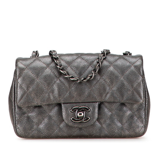 Chanel Coco Mark Mini Matelasse 20 Caviar Shoulder Bag
