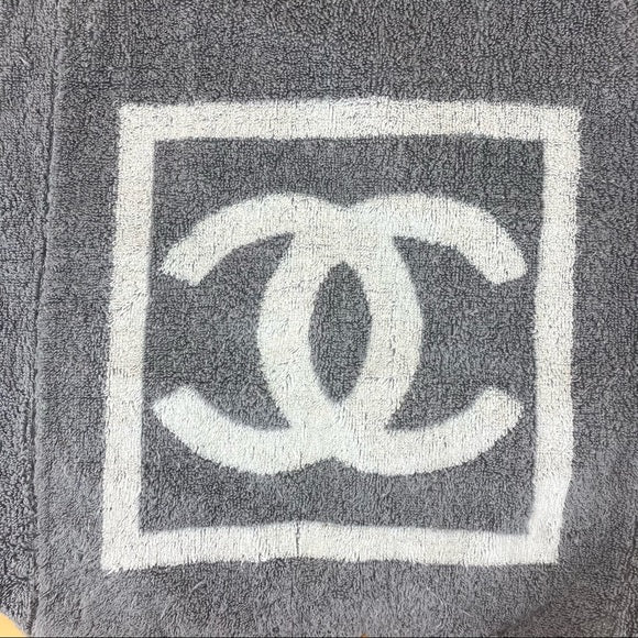 CHANEL Vintage cotton beach Tote