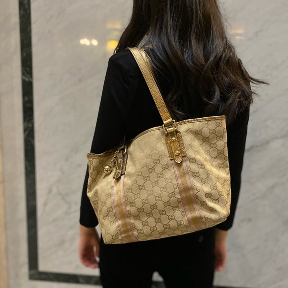 Gucci Vintage Abbey ball cloth shoulder bag TWS