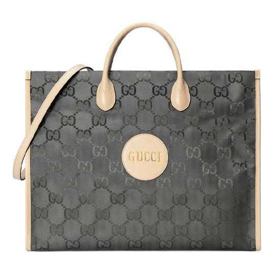 (WMNS) GUCCI Logo PatternPrint Off The GridSeries Tote HandholdBag DarkGray 630353-H9HAN-1263