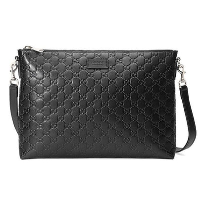 (WMNS) GUCCI GG Leather Single-Shoulder Bag Black 473882-DMT1N-1000