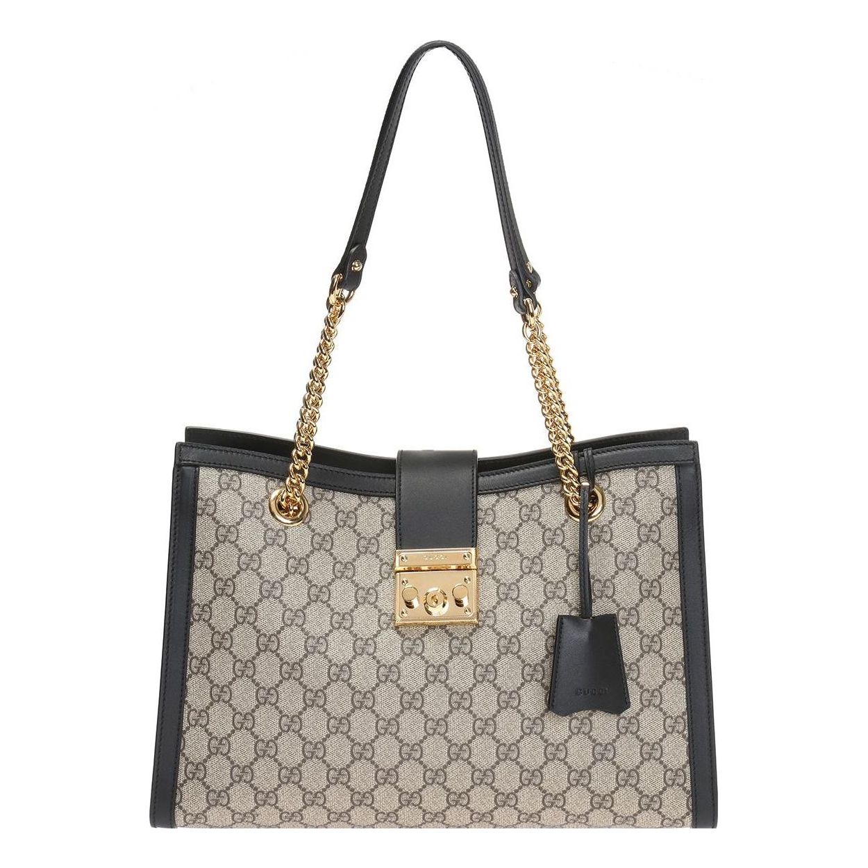 (WMNS) Gucci GG Padlock Series Single-Shoulder Bag Middle-Size Creamy/Brown 479197-KHNKG-9769