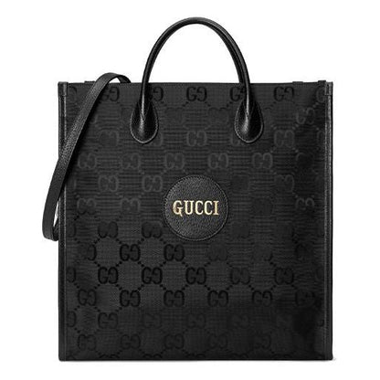 GUCCI Off The Grid OTG Environmental Friendly Series Logo Leather Logo Nylon Large Capacity handbag Black 630355-H9HAN-1000