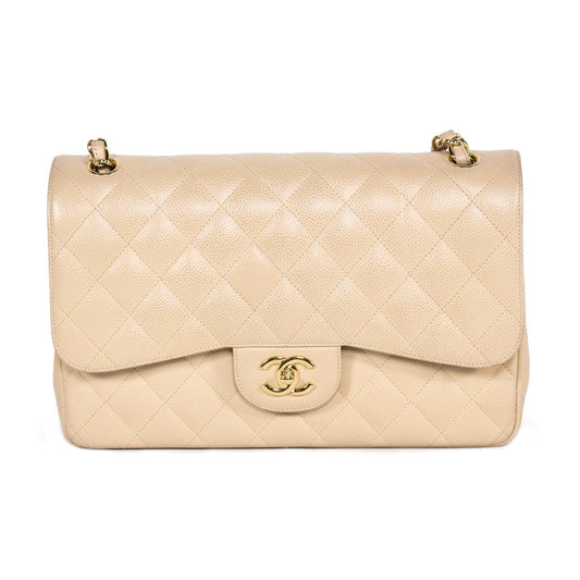 Chanel Caviar Classic Jumbo Double Flap Bag