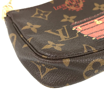 LOUIS VUITTON trunk print stripes Pouch