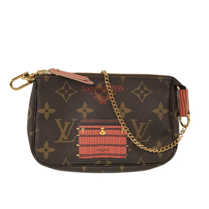 LOUIS VUITTON trunk print stripes Pouch