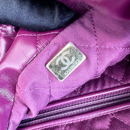 *Microchip, Receipt Full Set* 22 Calfskin Medium Violet With Pouch 22Bag RFID Microchip