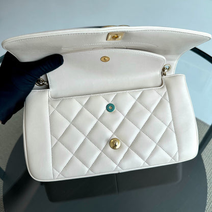 *Modern Reissue 2015* Diana Jumbo 28CM Quilted Lambskin Beige GHW No 20