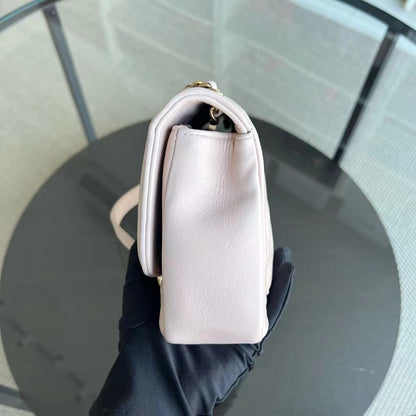 *Modern Reissue 2015* Diana Small 22CM Quilted Lambskin Light Pink Golden Hardware Series 20