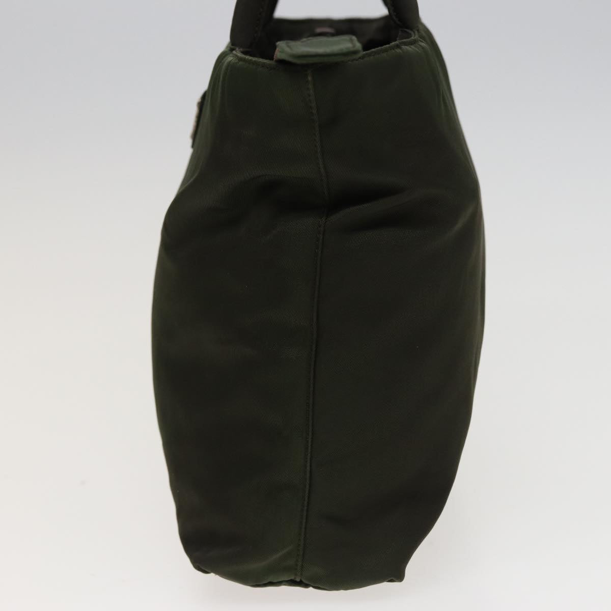 PRADA Hand Bag Nylon Khaki Auth mr282