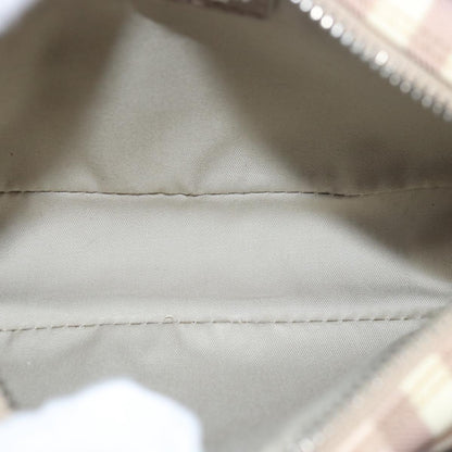 BURBERRY Nova Check Shoulder Bag Coated Canvas Pink Auth mr285