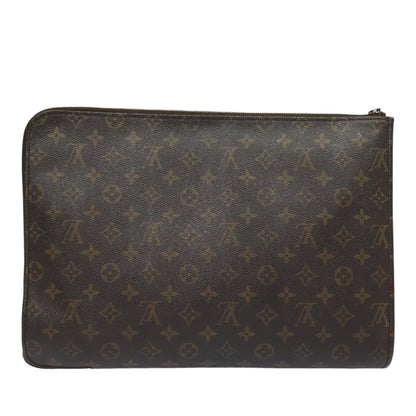 LOUIS VUITTON Monogram Posh Documents Clutch Bag M53456 LV Auth mr348