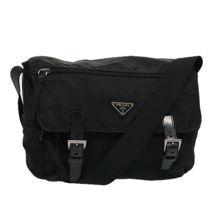 PRADA Shoulder Bag Nylon Black Auth mr349