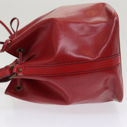 LOUIS VUITTON Epi Petit Noe Shoulder Bag Red M44107 LV Auth mr357