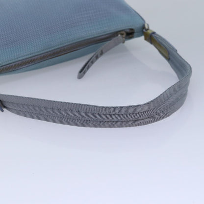 PRADA Sports Accessory Pouch Mesh Light Blue Auth mr358