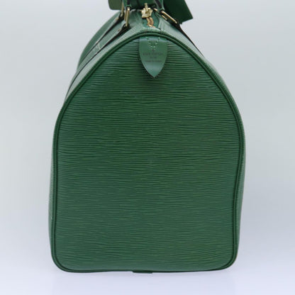 LOUIS VUITTON Epi Keepall 45 Boston Bag Green M42974 LV Auth mr397