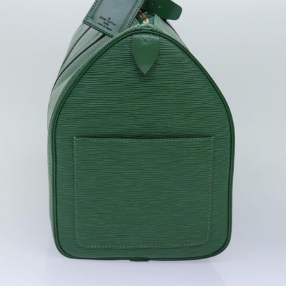 LOUIS VUITTON Epi Keepall 45 Boston Bag Green M42974 LV Auth mr397