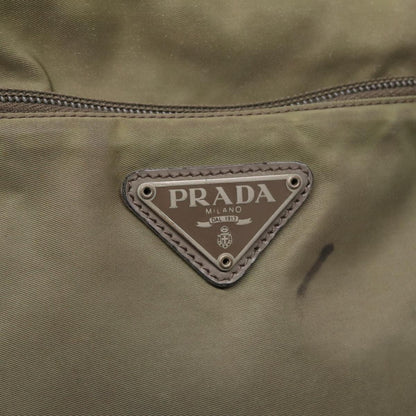 PRADA Tote Bag Nylon Khaki Auth mr430